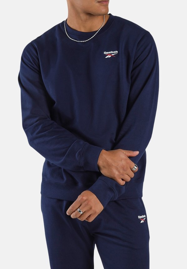 Reebok ID SMALL LOGO CREW - Sweatshirt - vector navy