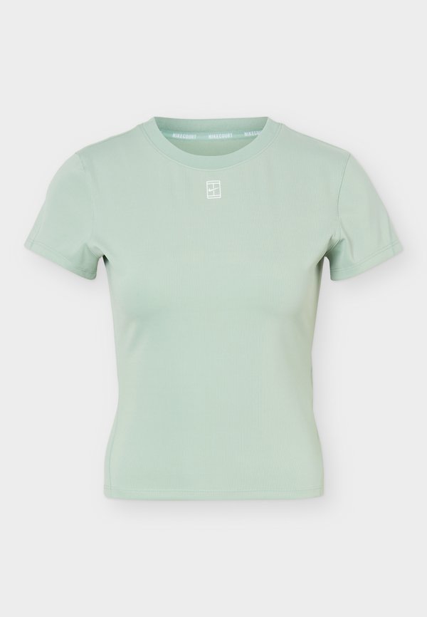 Nike Performance NIKECOURT ADVANTAGE  - Sports T-shirt - steam/white