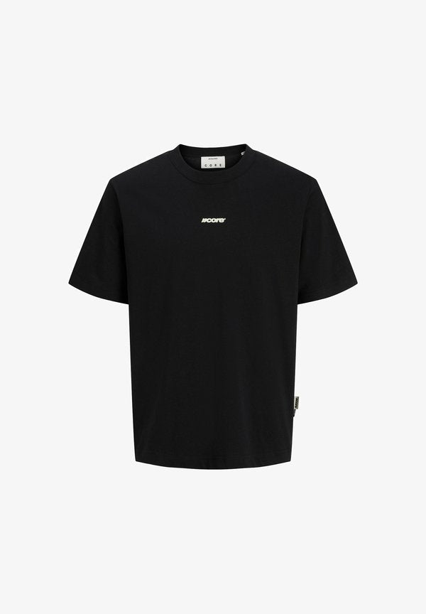 Jack & Jones T-SHIRT PLUS SIZE BACKPRINTET T-SHIRT - Print T-shirt - black