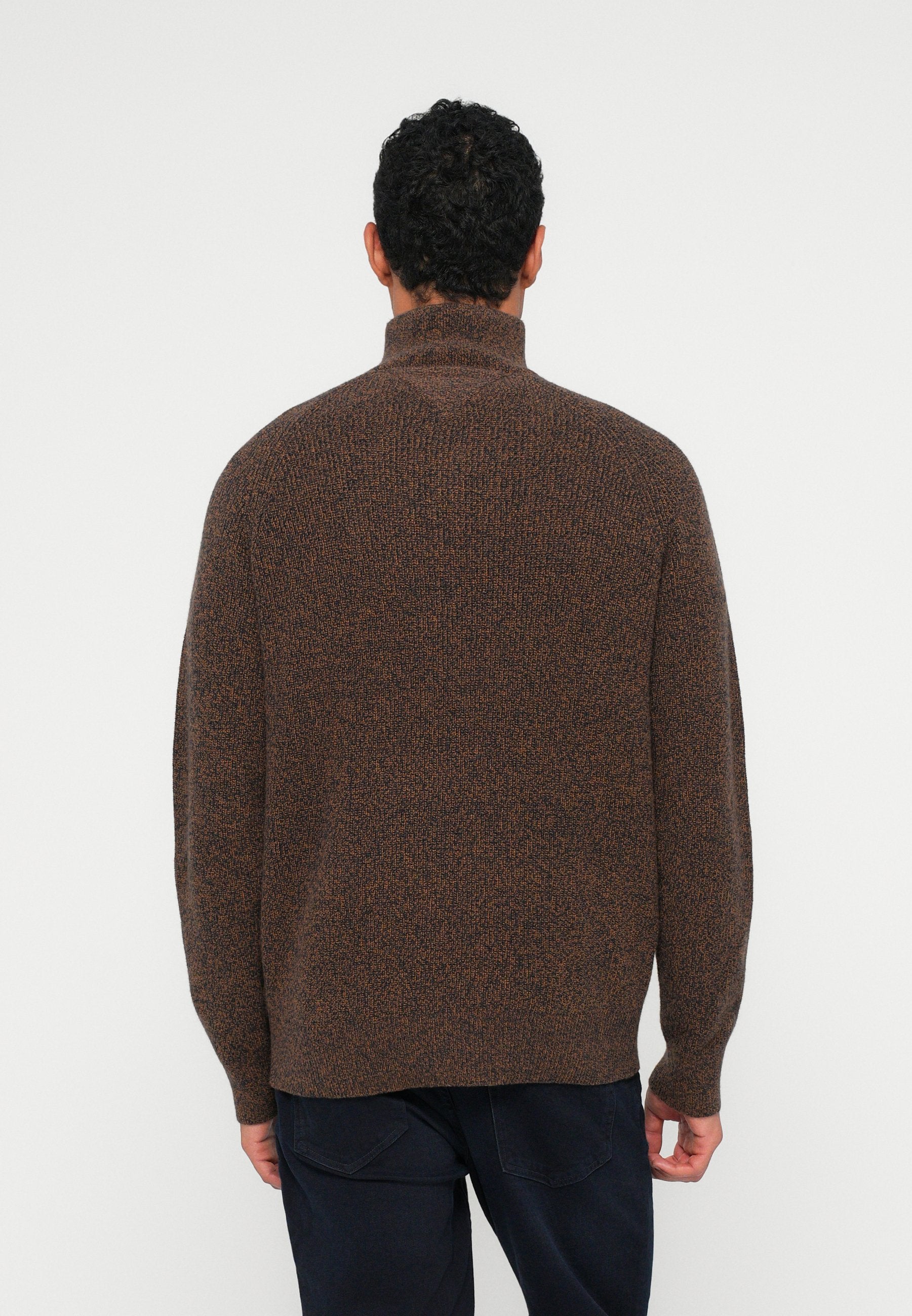 FISHERMAN RIB-KNIT RELAXED JUMPER WITH WOOL Media 4