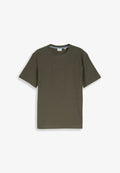TOM TAILOR TOM TAILOR T-SHIRT T-SHIRT MIT OTTOMAN-STRUKTUR - Basic T-shirt - deep leaf green