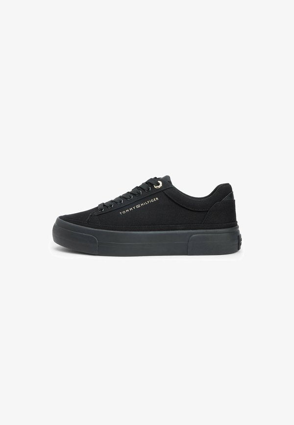 Tommy Hilfiger METALLIC LOGO PLATFORM  - Trainers - black