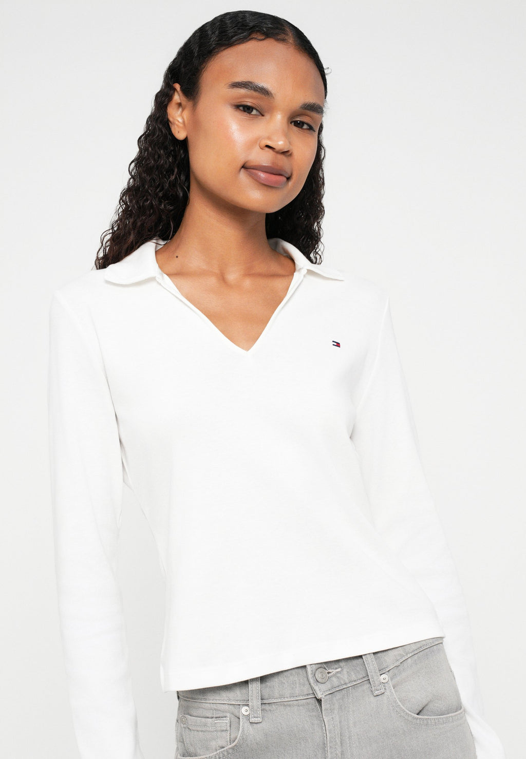 SLIM FIT LONG SLEEVE POLO SHIRT Media 5