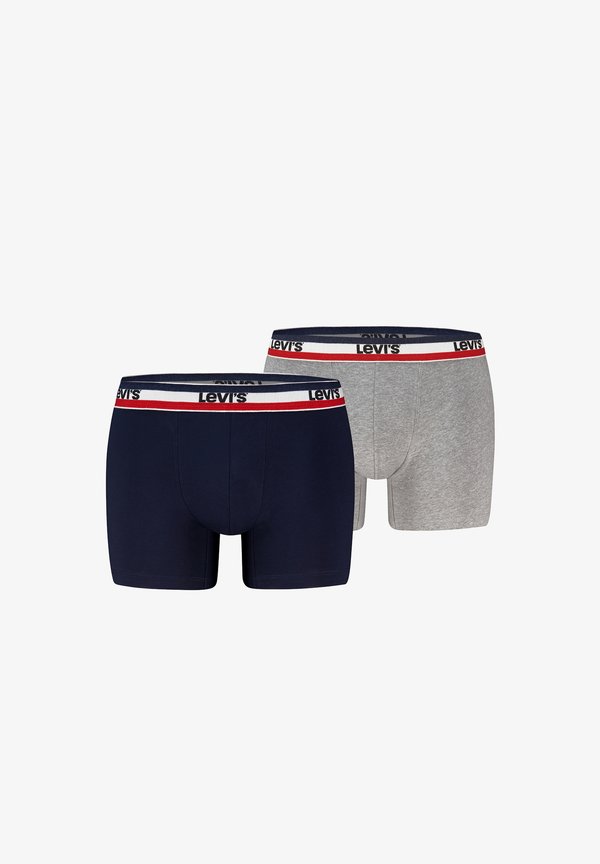Levi's® REPEAT SPW LOGO 2-ER PACK - Boxer briefs - navy   grey melange