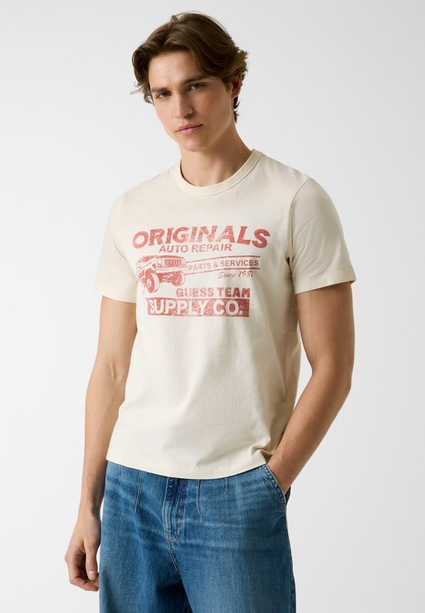 Guess Print T-shirt - creme