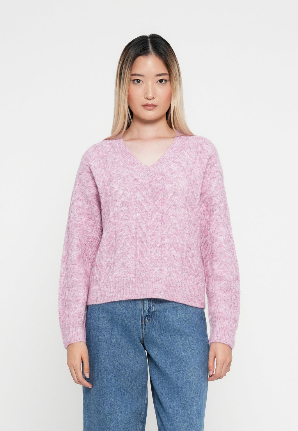 VILA VIEMMELIE V NECK PULLOVER