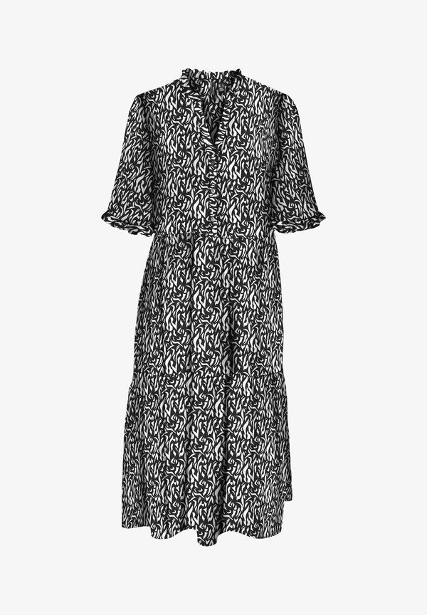 Vero Moda VMTILDA Midi - Day dress - black