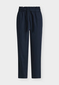 TOM TAILOR PAPERBAG - Trousers - sky captain blue