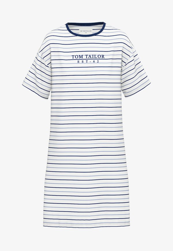 TOM TAILOR Nightie - weißmittelringel