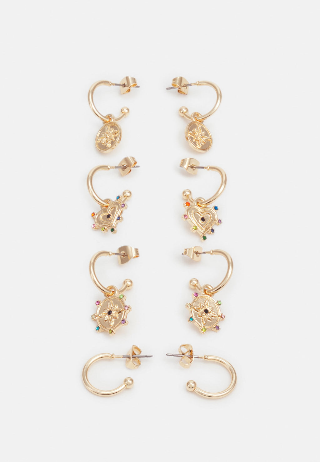 Pieces PCLUCY EARRINGS 4 PACK