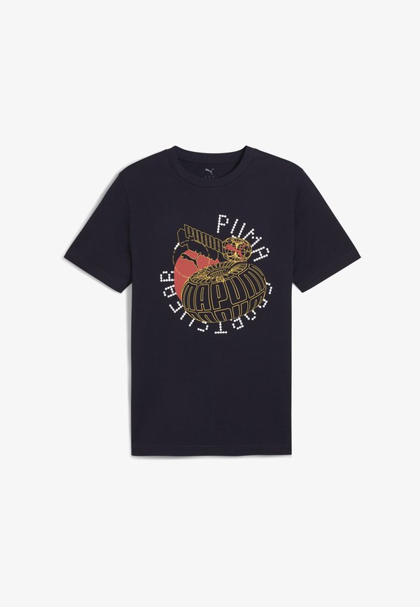 Puma GRAPHICS EXECUTION  - Print T-shirt - new navy