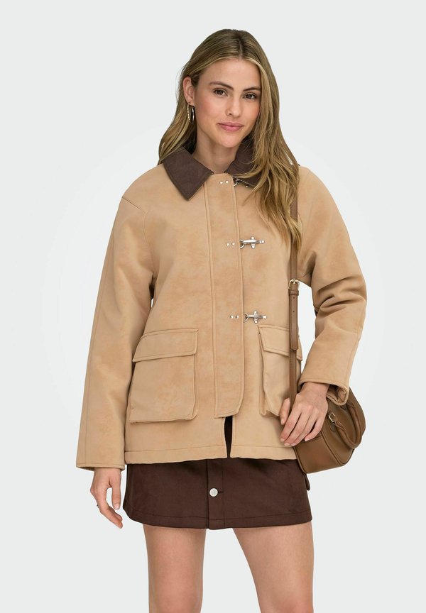 ONLY Suede ONLAGGIE Suede - Short coat - tannin