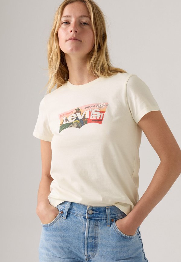 Levi's® THE PERFECT TEE - Print T-shirt - egret