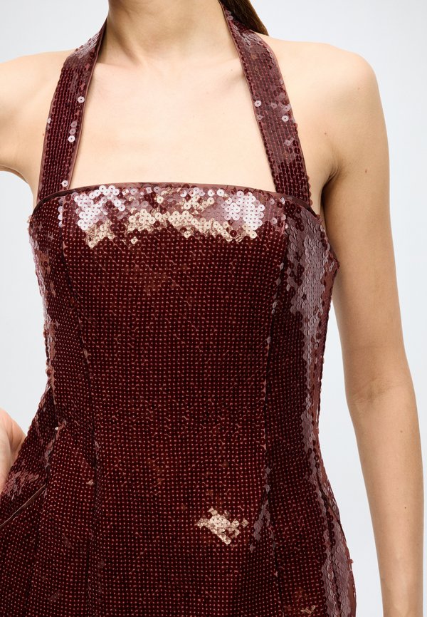 Bardot NEVELLE SEQUIN HALTER DRESS