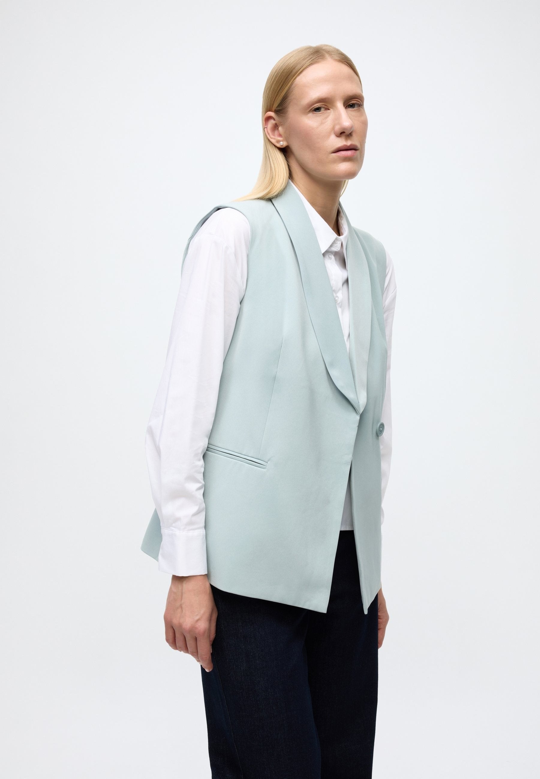 Anna Field SHAWL COLLAR SLEEVELESS BLAZER