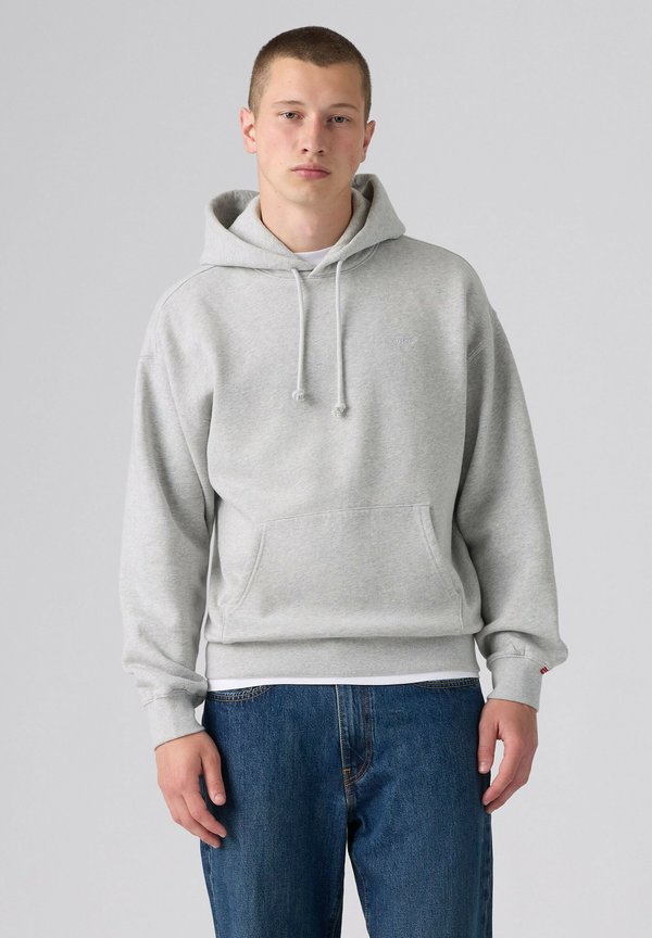 Levi's® AUTHENTIC PO HOODIE LIGHT GRAY HTR BROS - Hoodie - light gray htr bros - neutrals