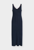 Tommy Hilfiger CABLE POINTELLE DRESS - Maxi dress - dark night navy