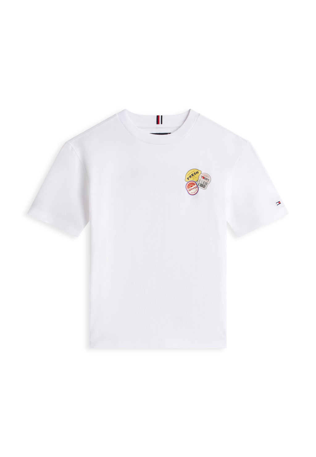 STICKER PRINT BACK GRAPHIC JERSEY T-SHIRT Media 1
