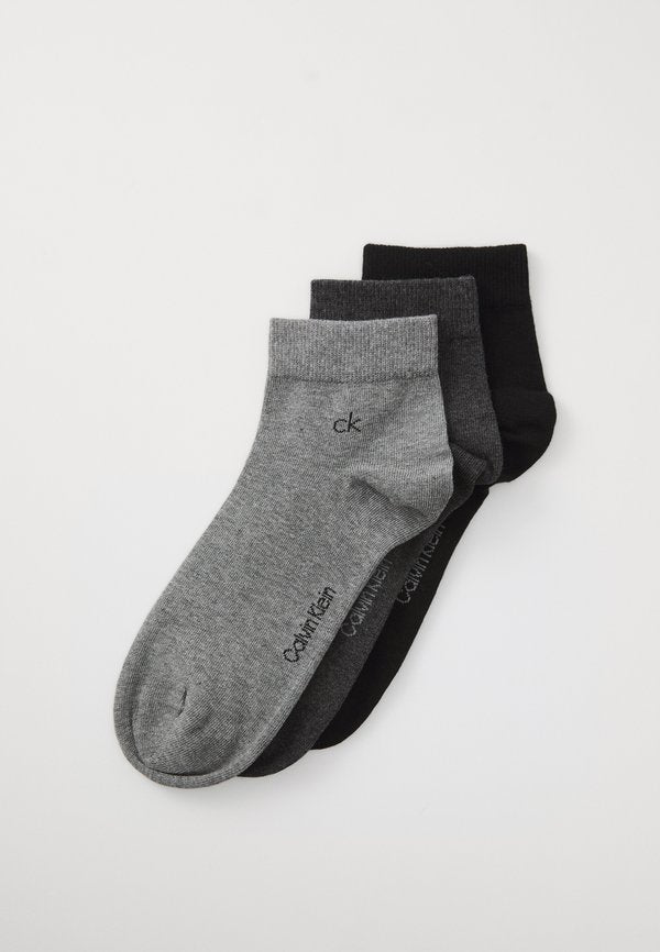 Calvin Klein Underwear 3 PACK - Sneaker socks - grey melange