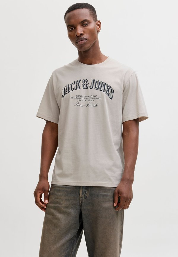 Jack & Jones T- - Print T-shirt - moonbeam