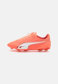 Puma KING MATCH FG/AG - Firm-ground football boots - glowing red/white/red fire