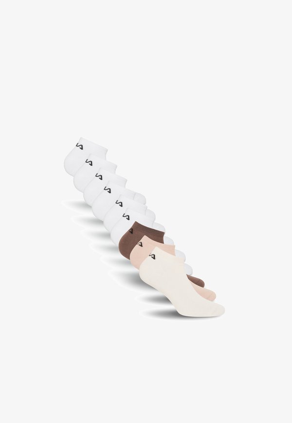 Fila CALZA INVISIBILE UNISEX "FILA" LOTTI DA 9 PAIA UNISEX - Sneaker socks - mocha mousse white