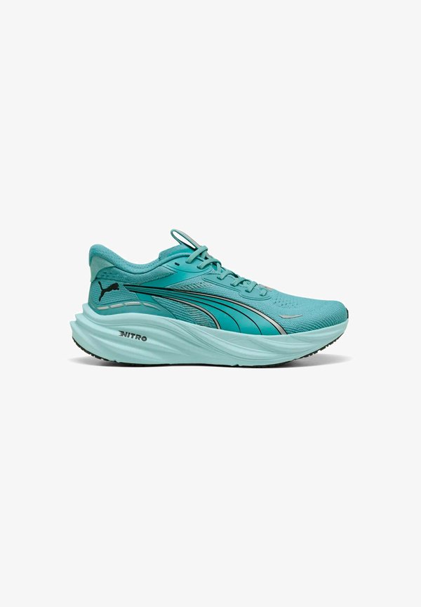 Puma LAUFSCHUH MAGNIFY NITRO 3 - Road running shoes - baltic sea blue puma black