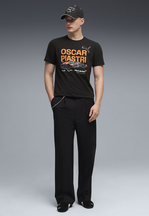 Puma MCLAREN RACING DRIVER PIASTRI  - Print T-shirt - black