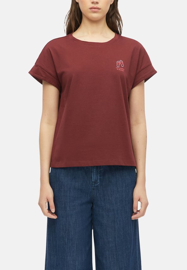 s.Oliver T-SHIRT - Print T-shirt - rot