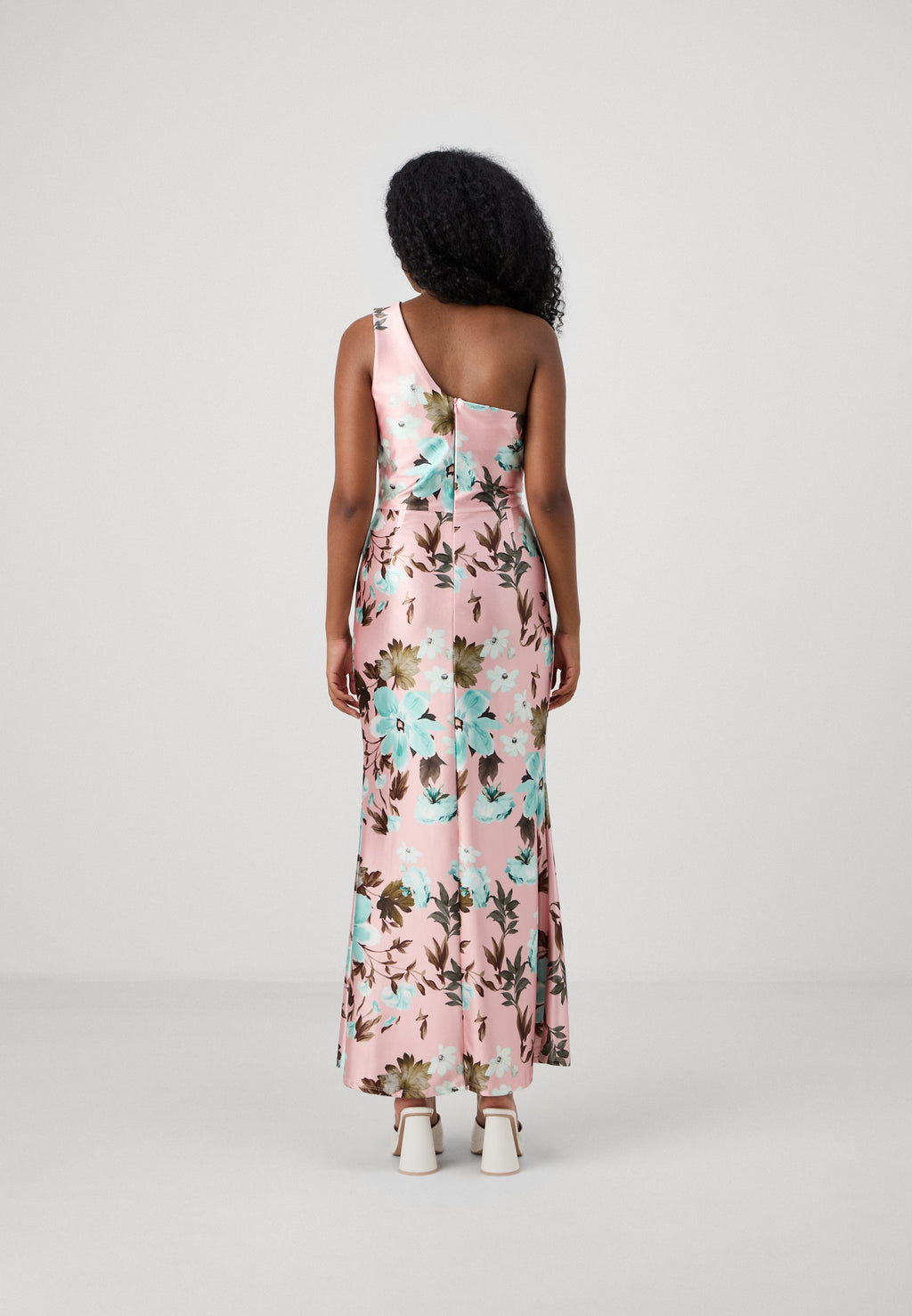 WAL G PETITE WEDDING MILLY ONE SHOULDER MAXI