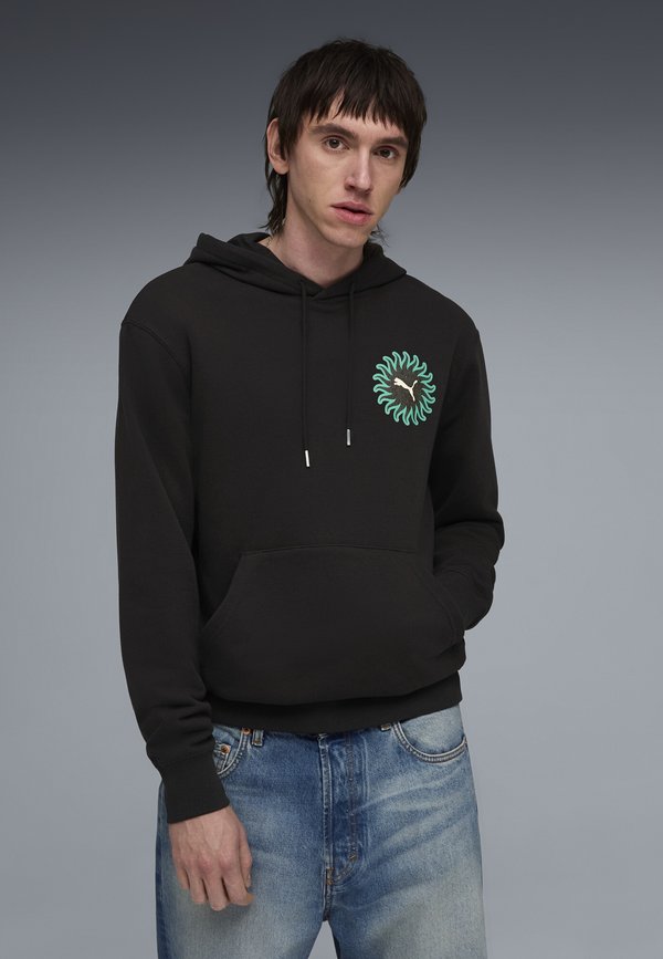 Puma SUNSET DRIVE - Hoodie - black