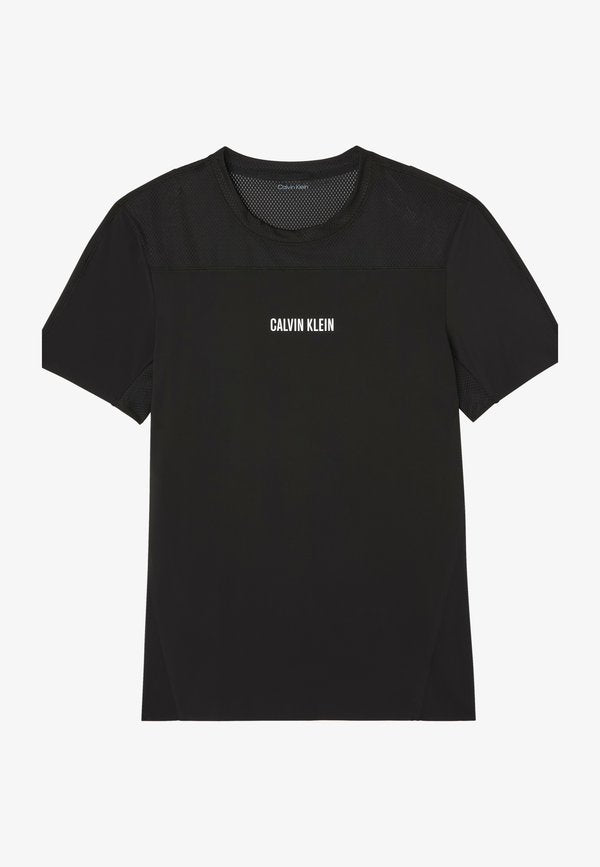 Calvin Klein BASELAYER TEE - CK SPORT - Print T-shirt - black
