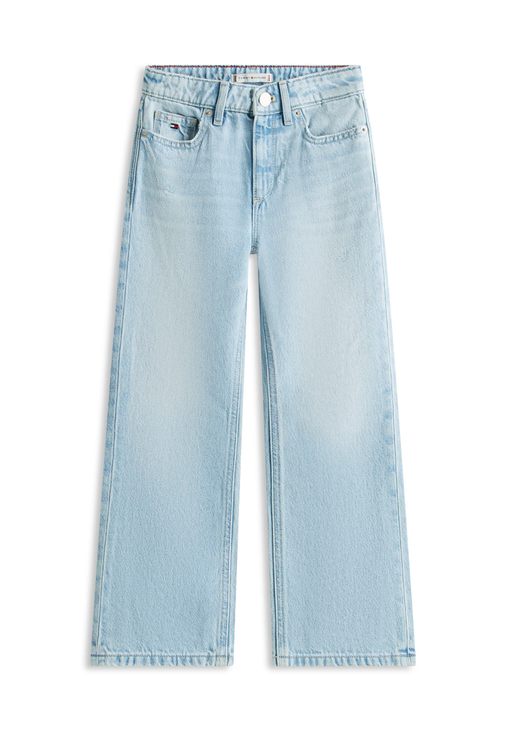 DISTRESSED FLARED LEG JEANS Media 1