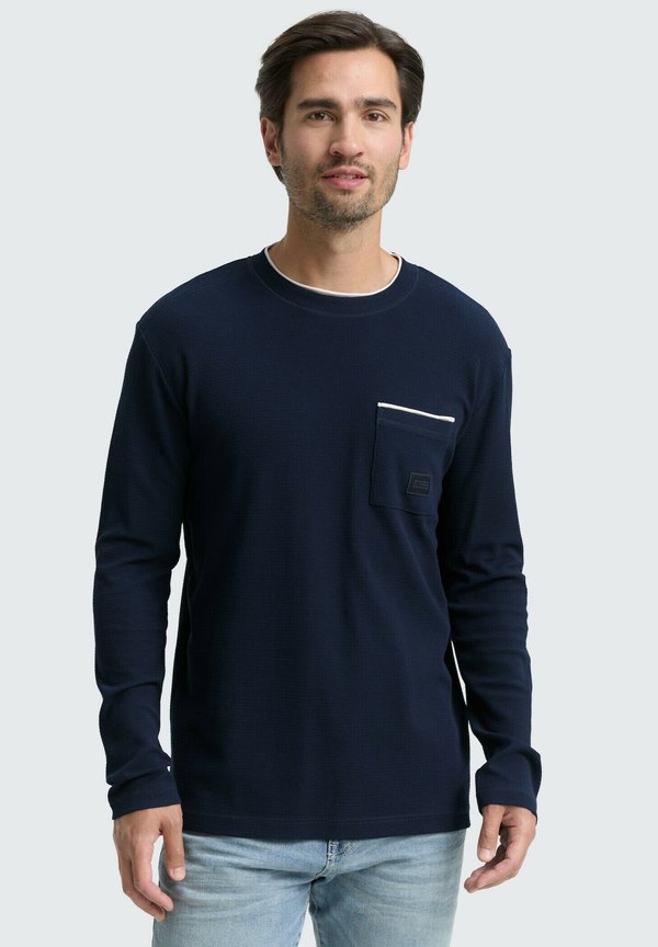 TOM TAILOR 2-IN-1 - Long sleeved top - sky captain blue