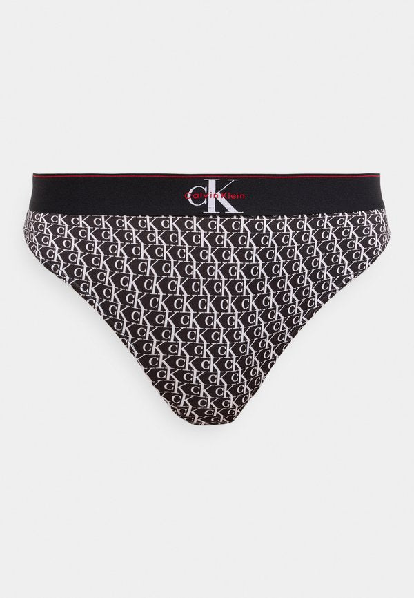 Calvin Klein Underwear THONG GRAPHIC - Thong - black