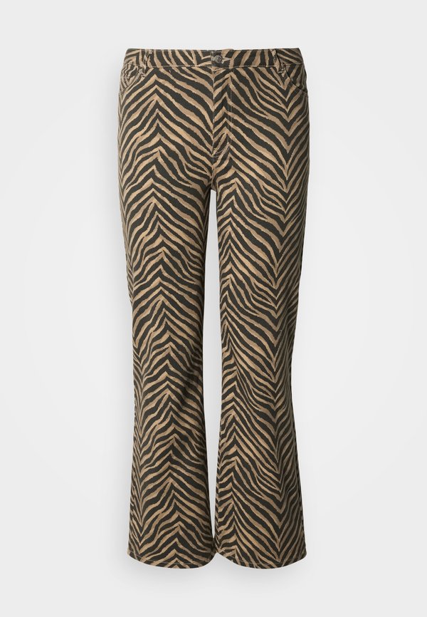 Vero Moda Curve VMCTESSA JEANS - Wide Leg - silver mink