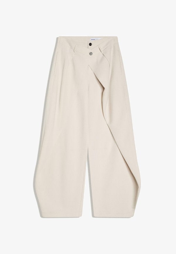 Bershka Trousers - beige