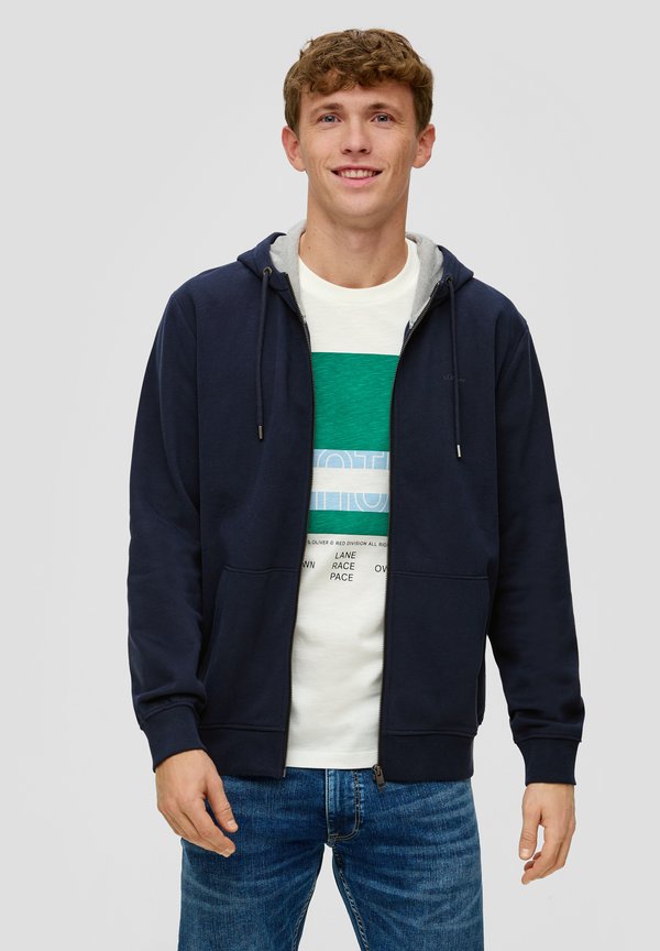 s.Oliver Zip-up sweatshirt - navy