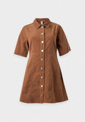 ONLY ONLAIME SHORT DRESS - Shirt dress - bison