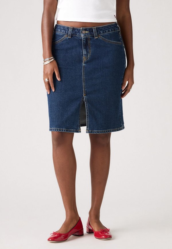 Levi's® LOW MIDI SKIRT - Denim skirt - longer days