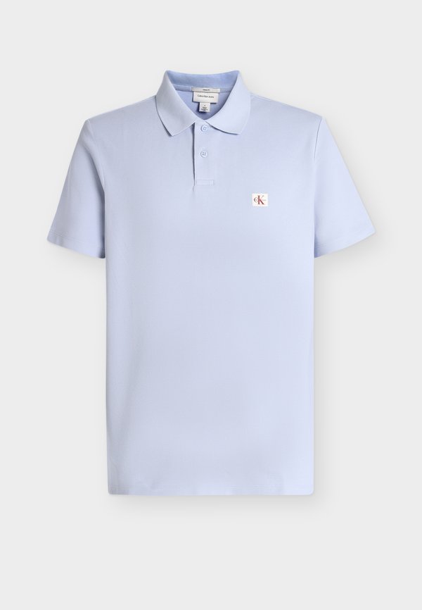 Calvin Klein Jeans MICRO WAFFLE CLASSIC BADGE - Polo shirt - casual blue