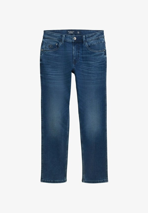TOM TAILOR TTMARVIN STRAIGHT FIT - Straight leg jeans - used dark stone blue denim