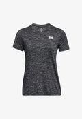 Under Armour TWIST - Sports T-shirt - black/white