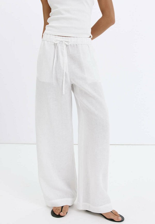 Mango ADULT - Trousers - white
