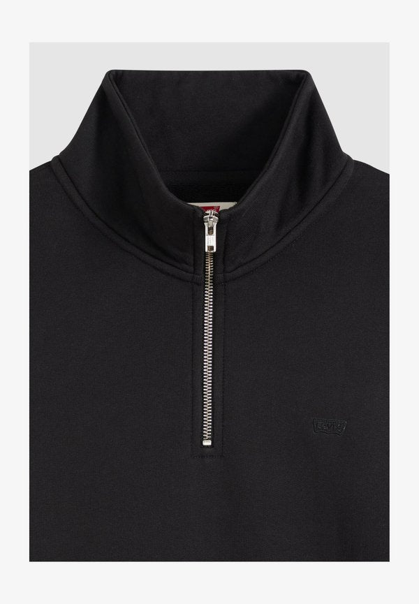 Levi's® ORIGINAL HM QUARTER ZIP WINETASTING HTR - Sweatshirt - winetasting htr - blacks -