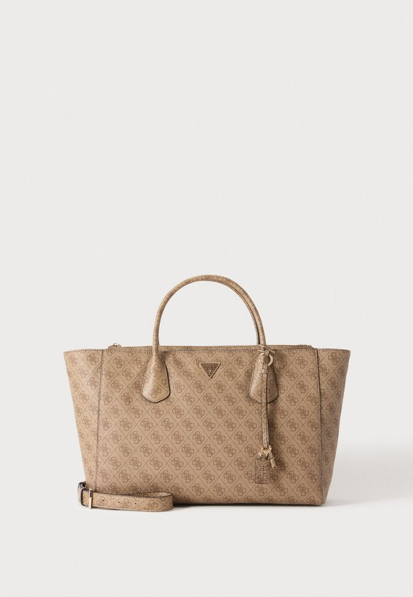 Guess MARISSA LOGO TECH TOTE - Tote bag - beige