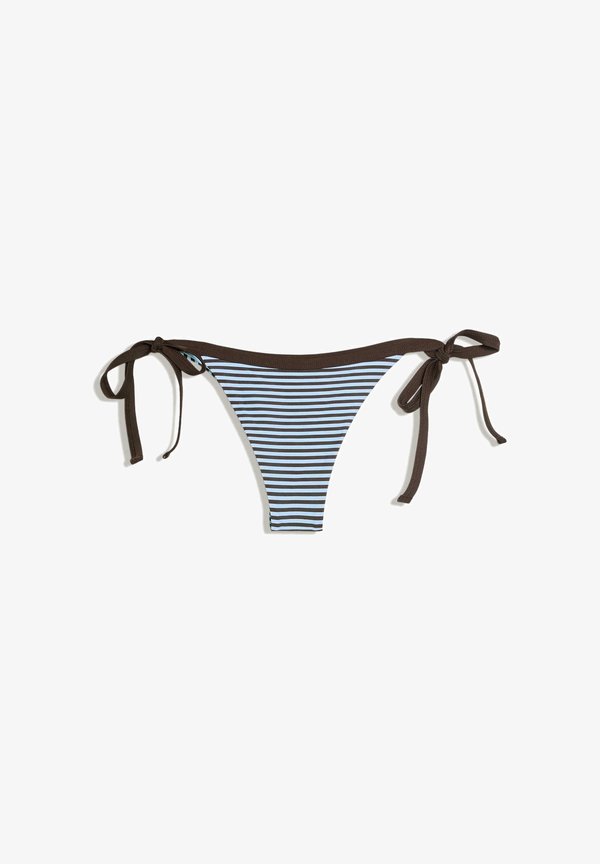 Bershka CONTRAST  - Bikini bottoms - dark blue