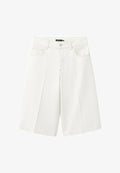 Mango Denim shorts - off white