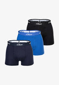 s.Oliver BASIC 3 PACK - Trunks - blau