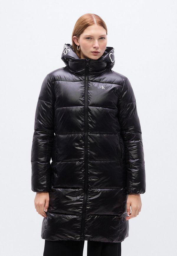Calvin Klein Jeans SHINY LONG LOGO PUFFER